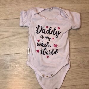 Daddy is my whole world onesie